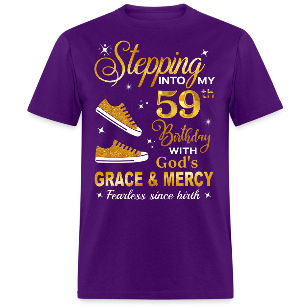 59TH BIRTHDAY FEARLESS SINCE BIRTH UNISEX SHIRT