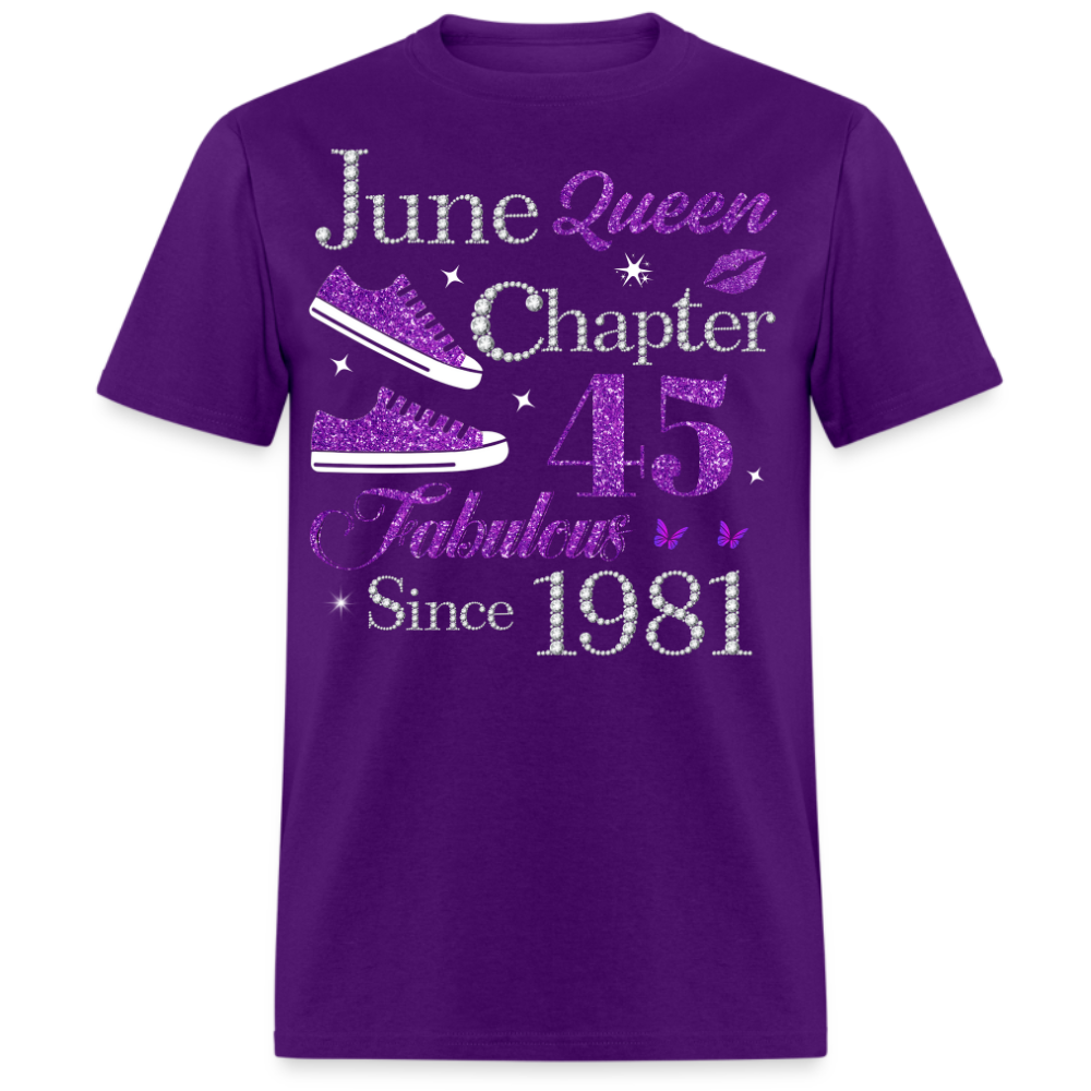 JUNE QUEEN CHAPTER 45 FAB SINCE 1981 UNISEX SHIRT