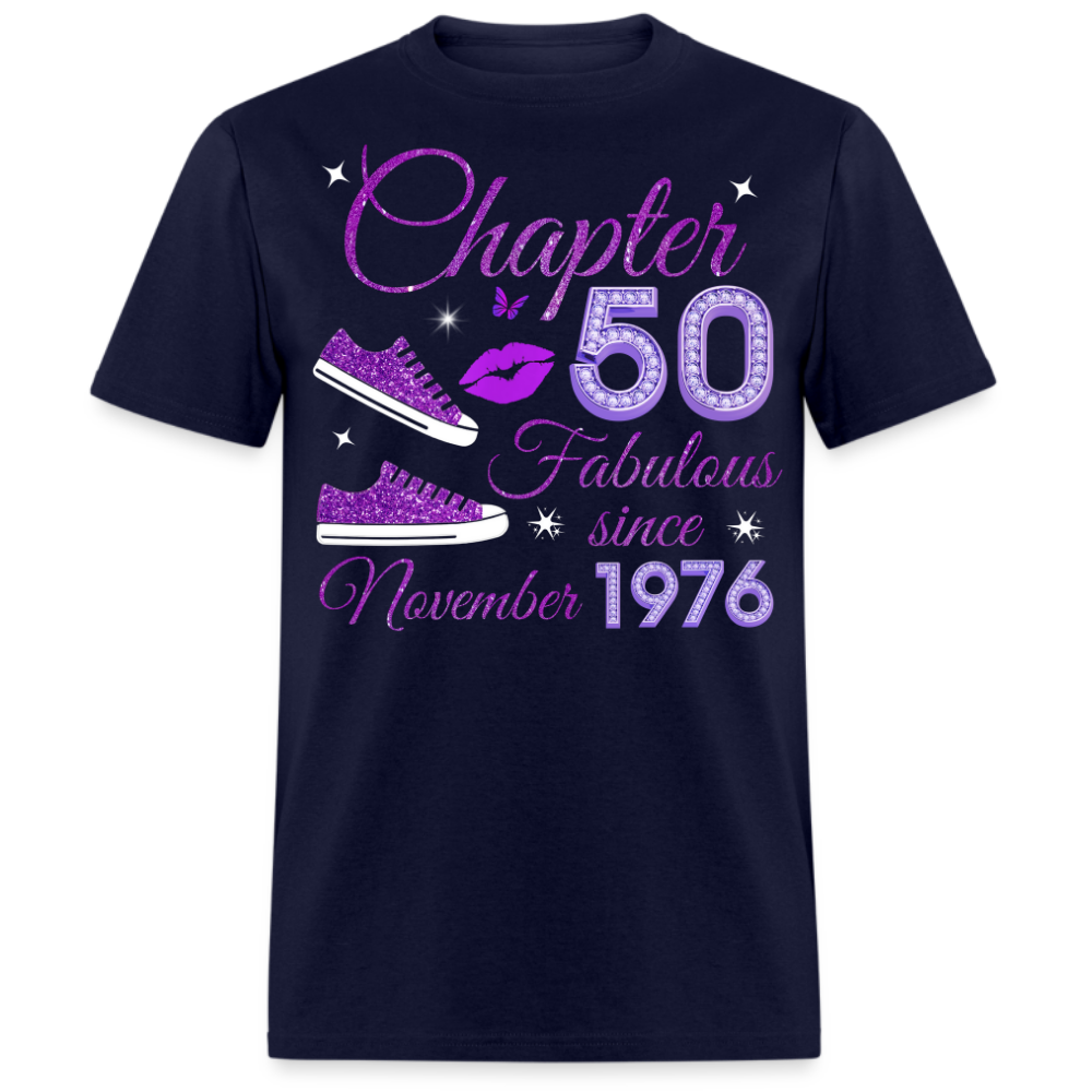 CHAPTER 50 FABULOUS SINCE NOVEMBER 1976 (SNEAKER) UNISEX SHIRT