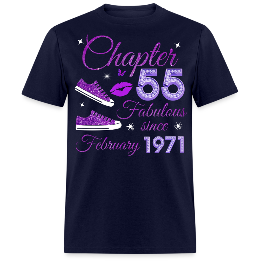 CHAPTER 55 FABULOUS SINCE FEBRUARY 1971 (SNEAKER) UNISEX SHIRT