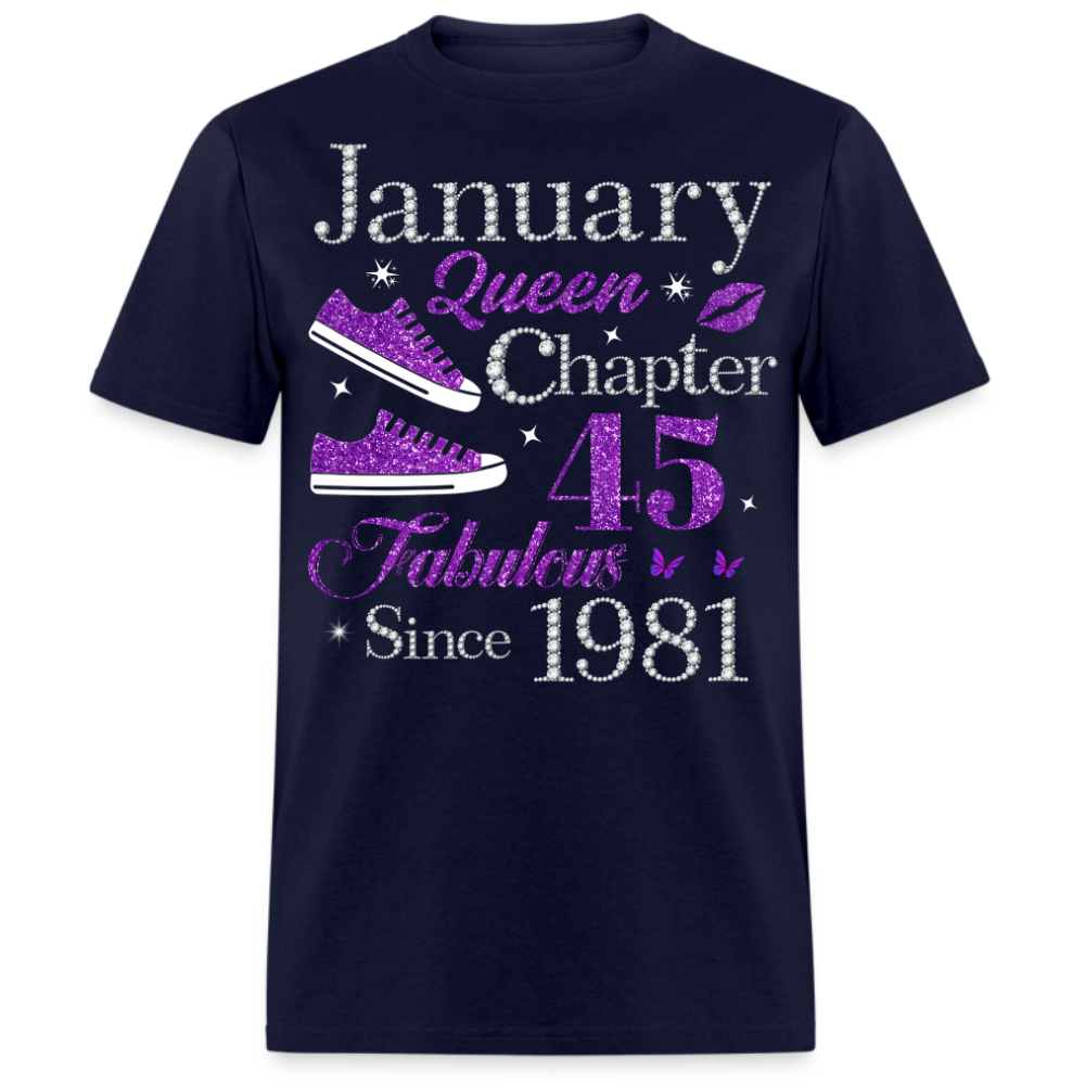 JANUARY QUEEN CHAPTER 45 FAB SINCE 1981 UNISEX SHIRT