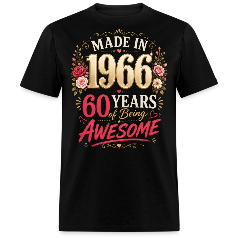 MADE IN 1966 60 YEARS UNISEX SHIRT