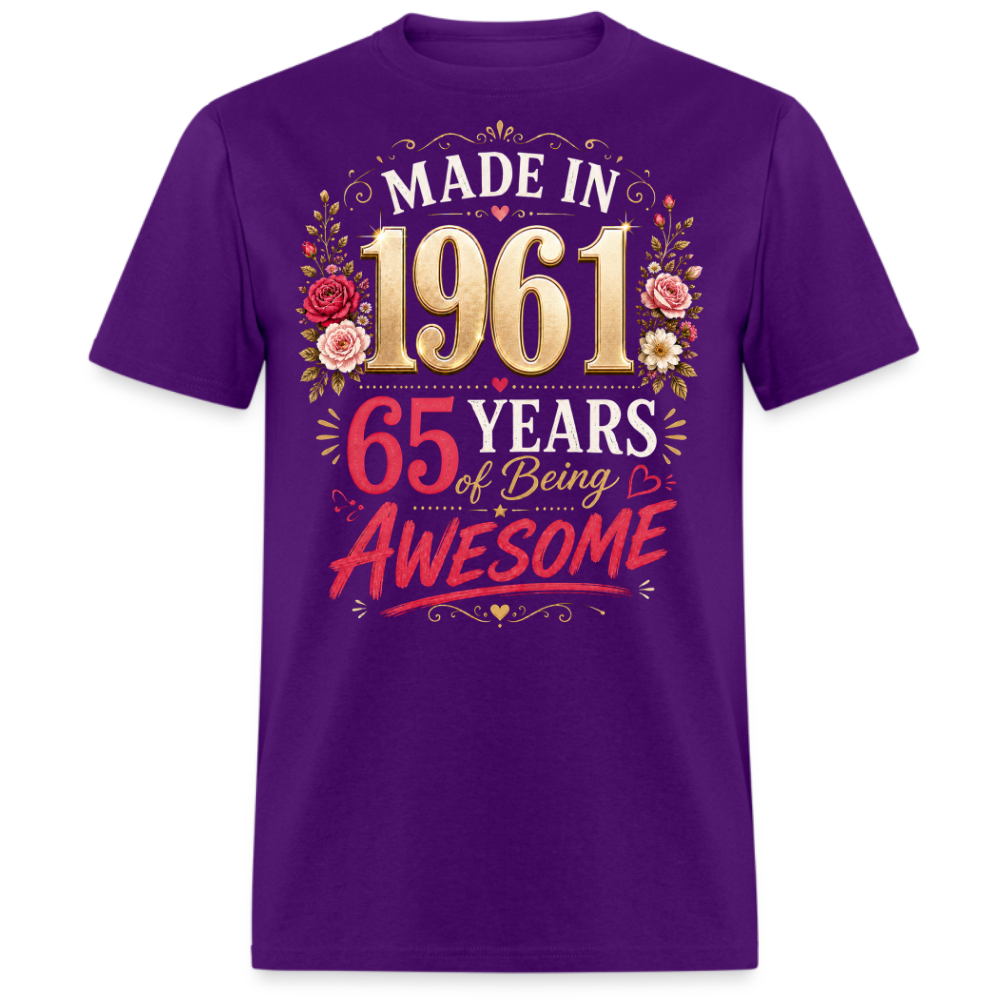 MADE IN 1961 65 YEARS UNISEX SHIRT