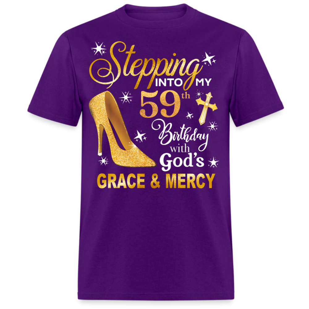 STEPPING INTO MY 59 BDAY UNISEX SHIRT