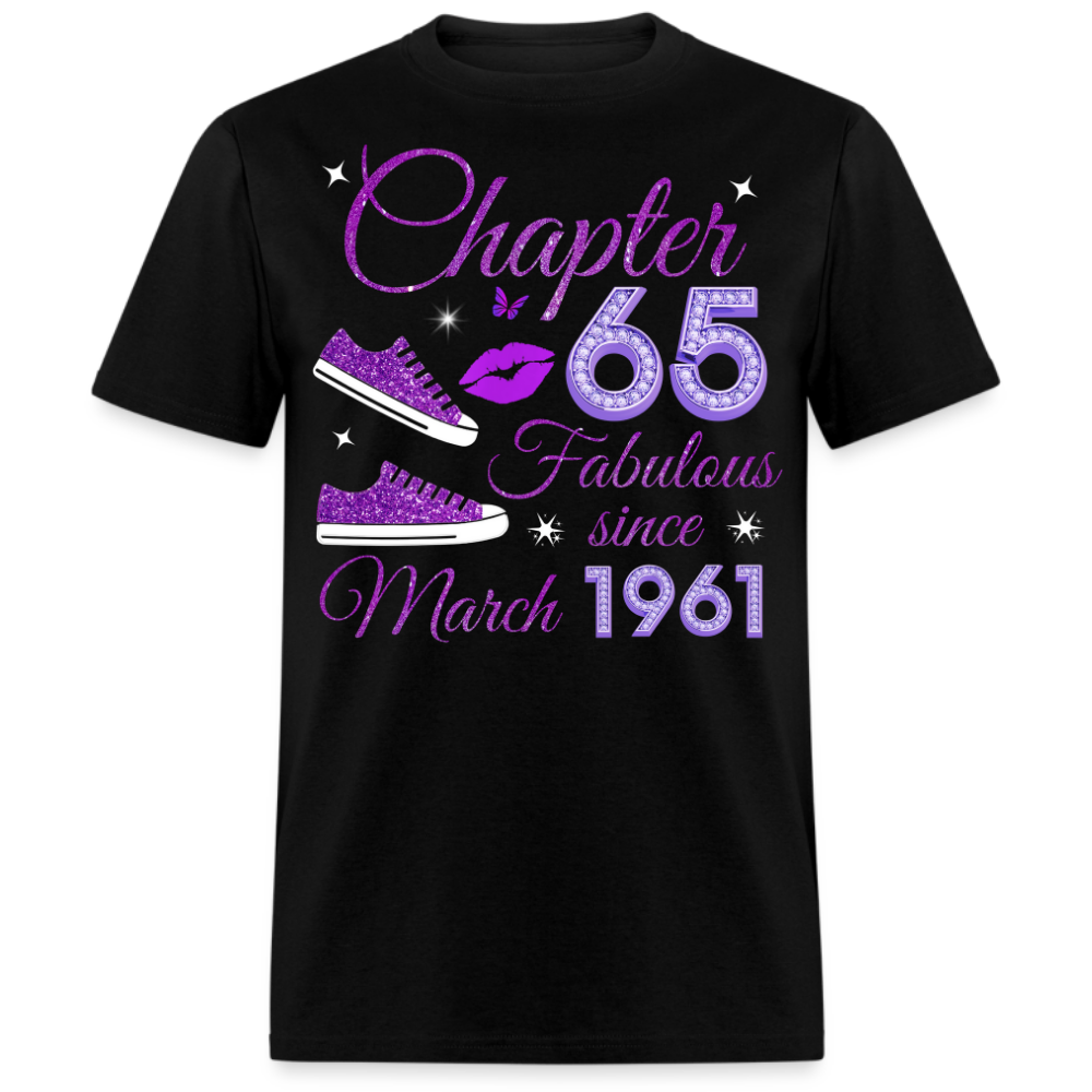 CHAPTER 65 FABULOUS SINCE MARCH 1961 (SNEAKER) UNISEX SHIRT