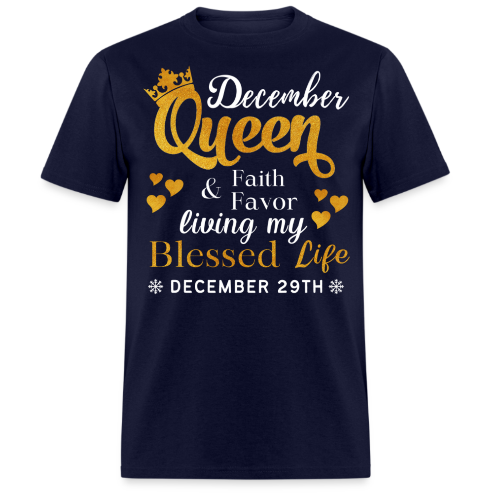 29TH DECEMBER QUEEN FAITH AND FAVOR UNISEX SHIRT