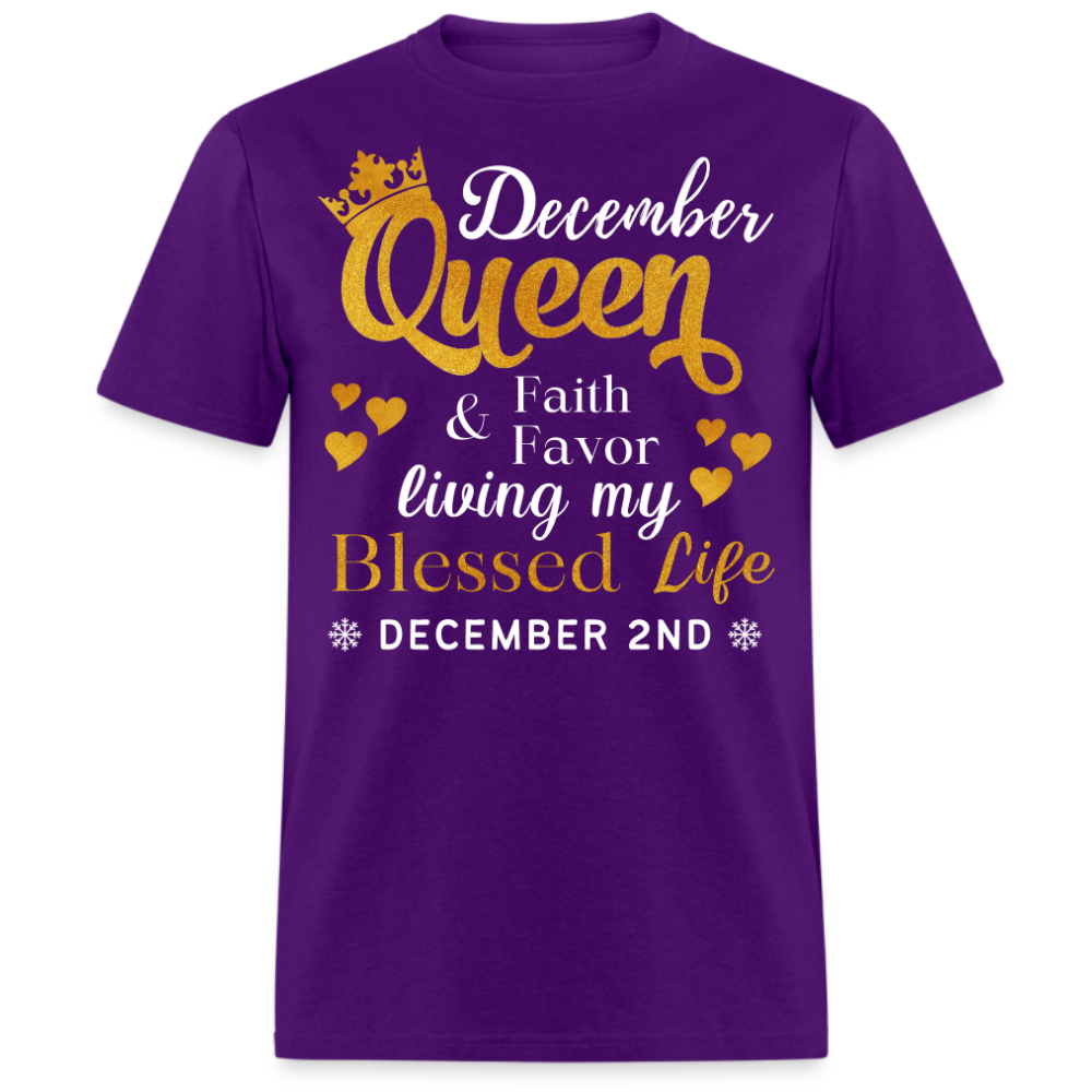 2ND DECEMBER QUEEN FAITH AND FAVOR UNISEX SHIRT