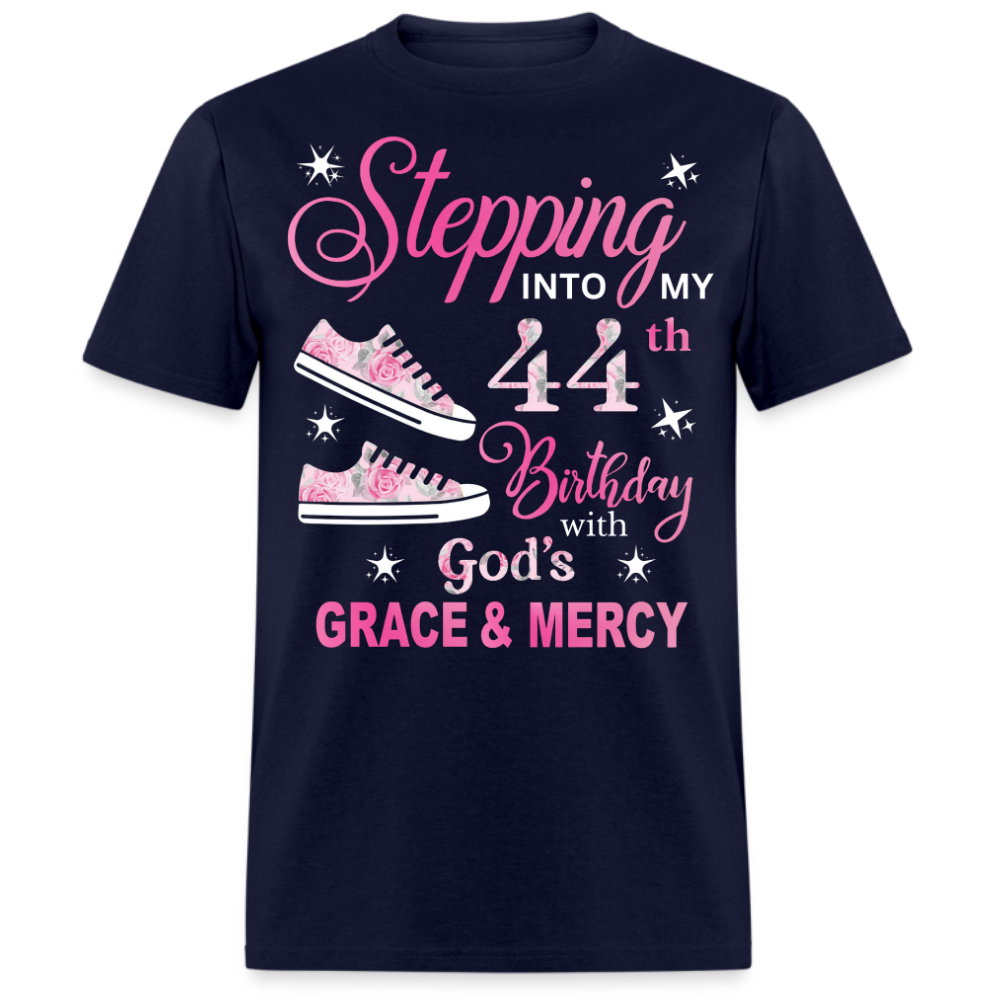 STEPPING INTO MY 44TH BIRTHDAY UNISEX SHIRT