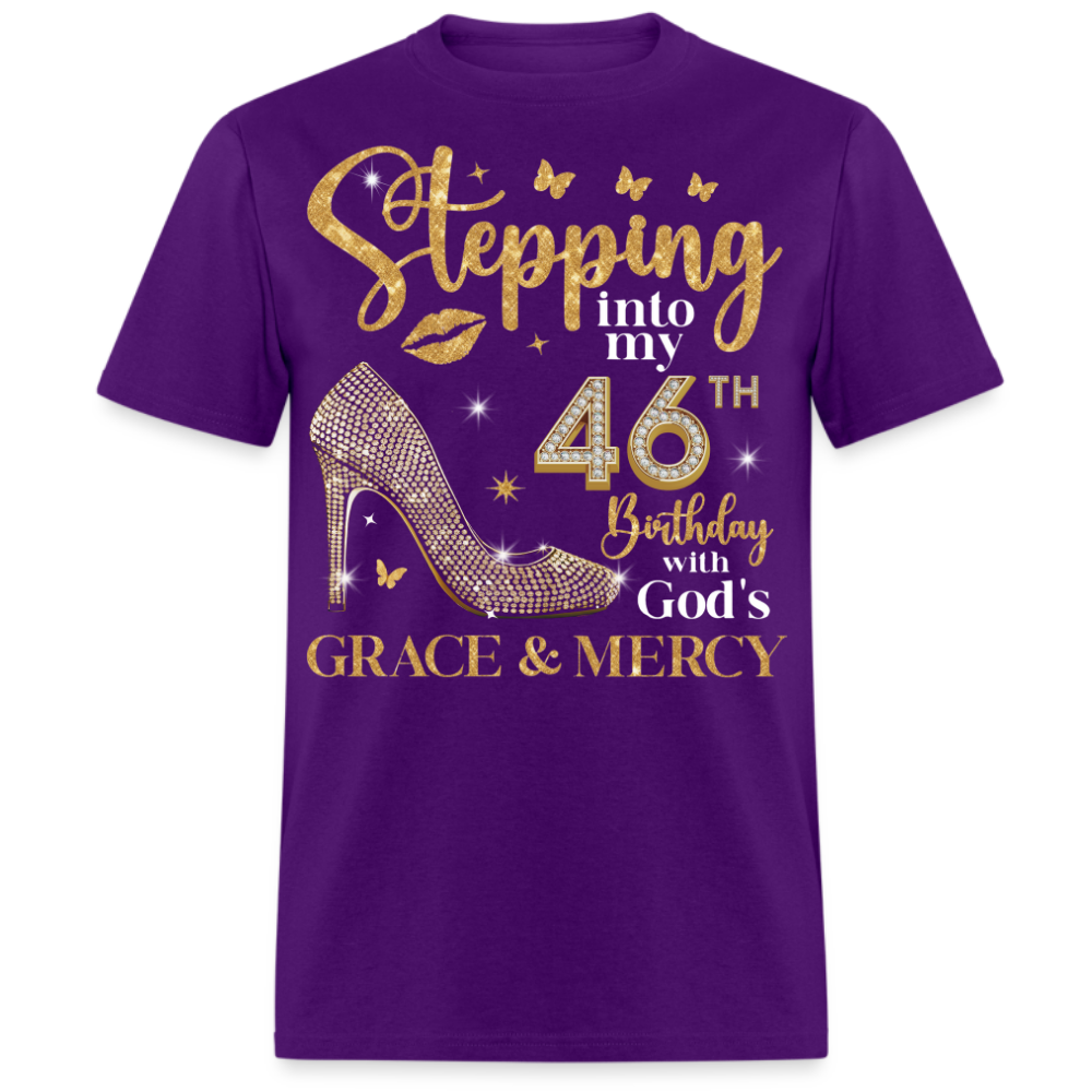 STEPPING INTO MY 46TH BIRTHDAY UNISEX SHIRT