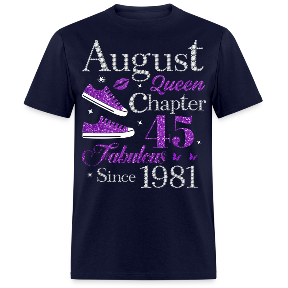 AUGUST QUEEN CHAPTER 45 FAB SINCE 1981 UNISEX SHIRT