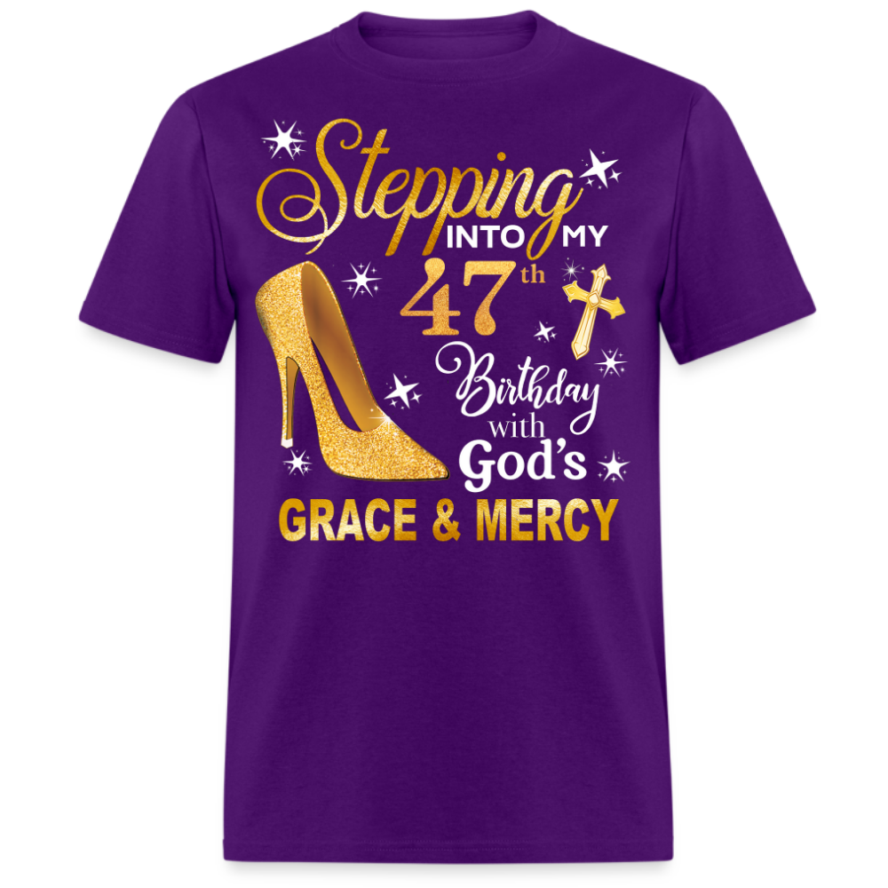 STEPPING INTO MY 47 BDAY UNISEX SHIRT