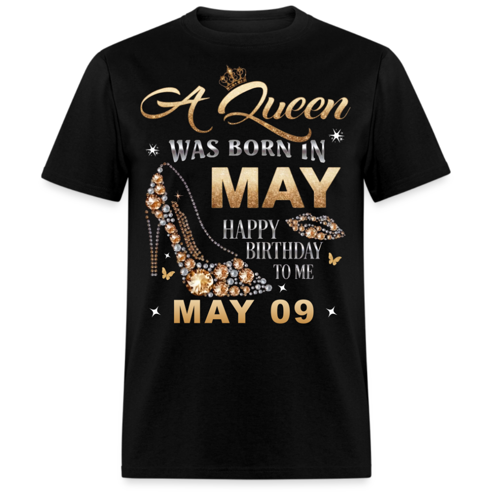 A QUEEN WAS BORN ON MAY 9TH UNISEX SHIRT