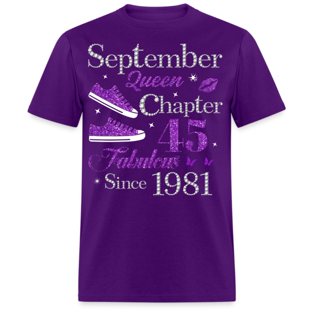 SEPTEMBER QUEEN CHAPTER 45 FAB SINCE 1981 UNISEX SHIRT